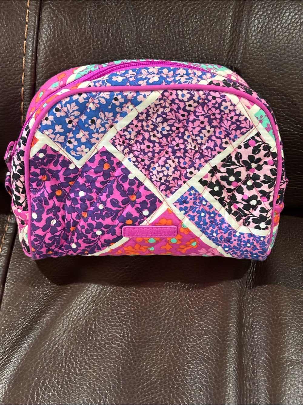 Vera Bradley Quilted Floral Patchwork Cosmetic Bag - Modern Medley pattern